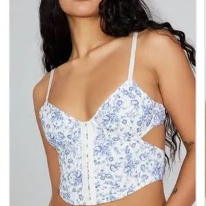 Garage Floral Corset Top